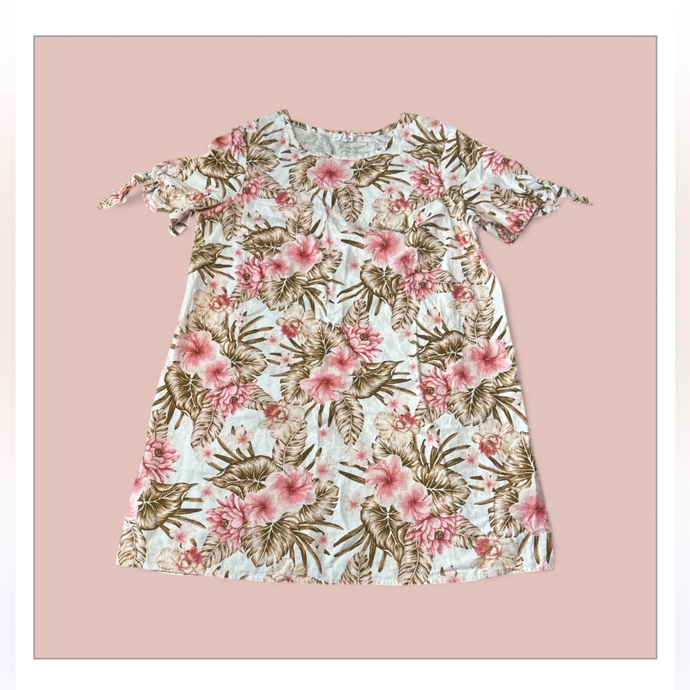 CHLOE & RENE linen blend dress